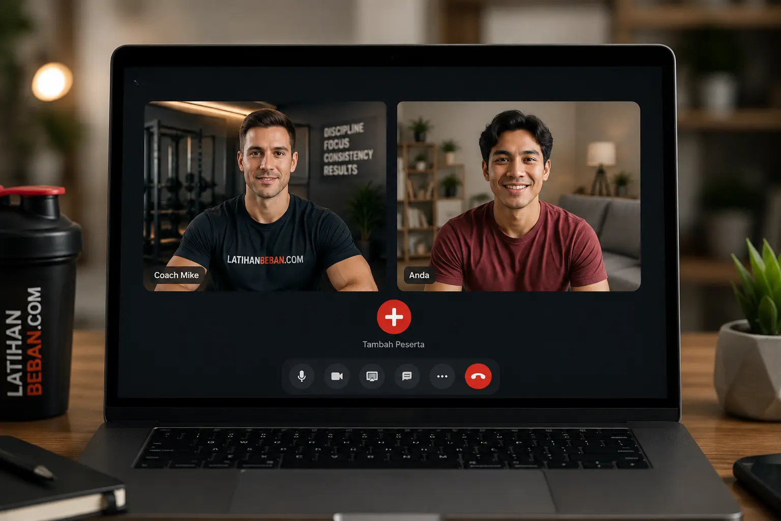 Ilustrasi konsultasi video call privat